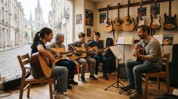 Découvrez les meilleures écoles de guitare à Rouen